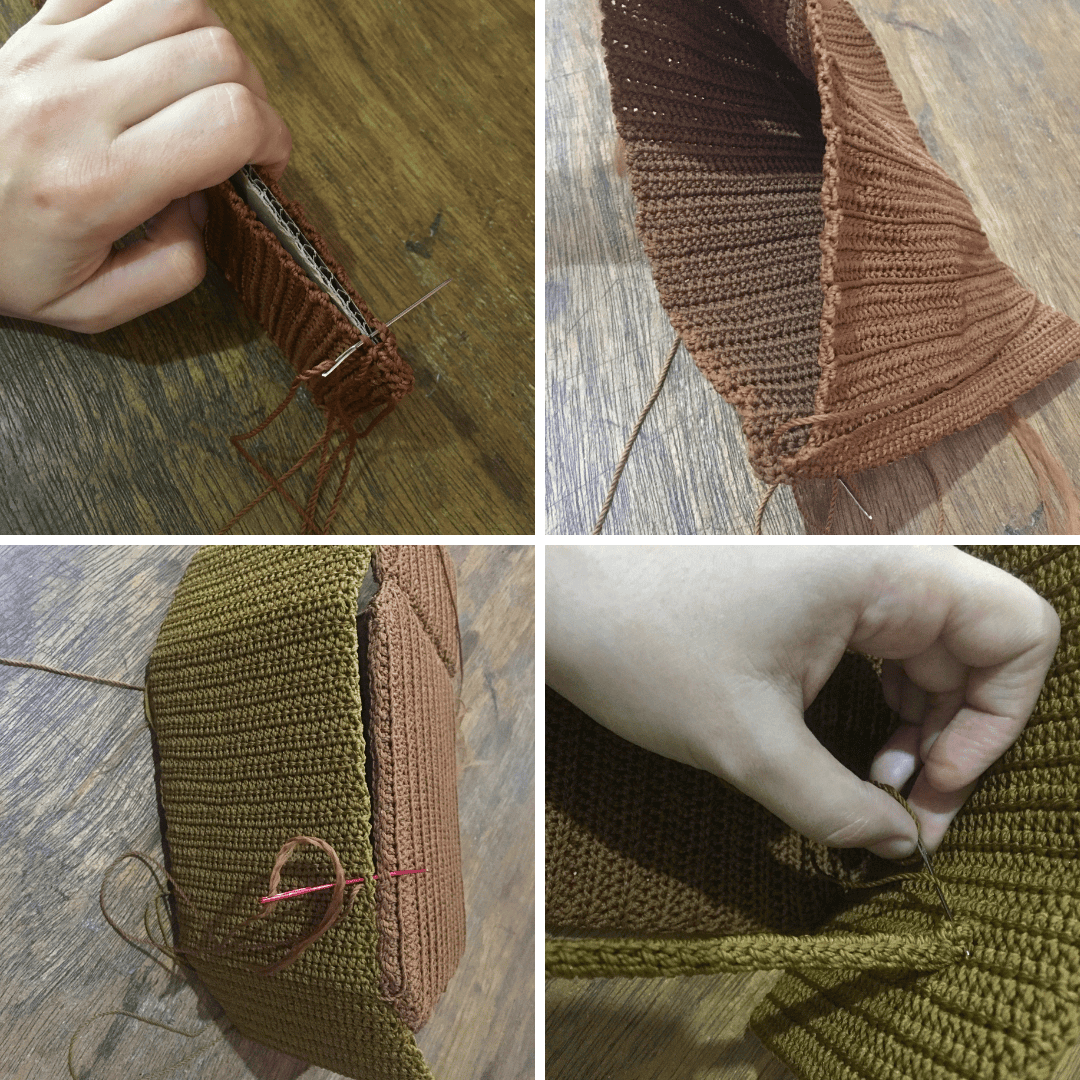 Just a collage of picture I took while making the pattern