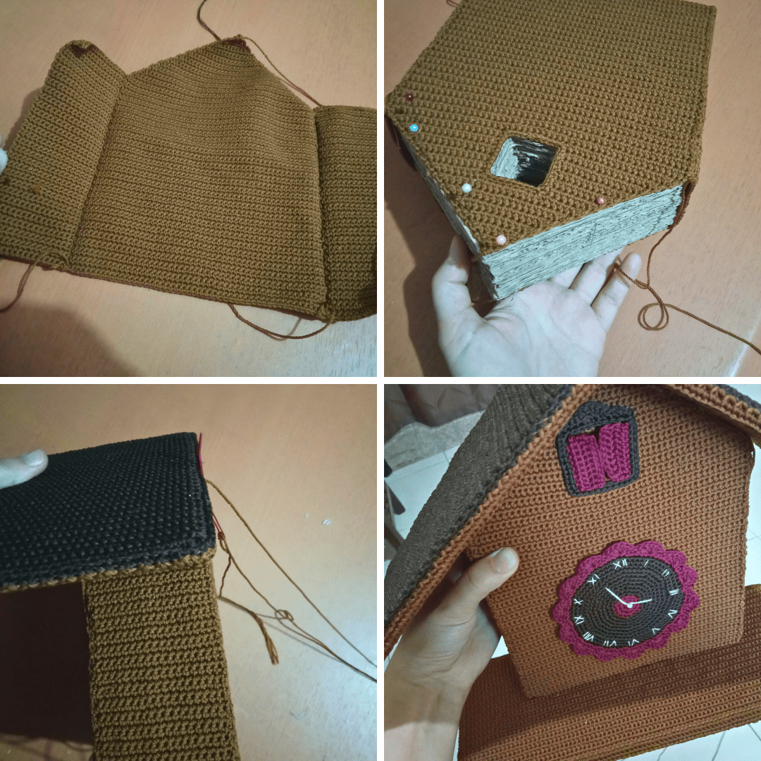 Just a collage of picture I took while making the pattern