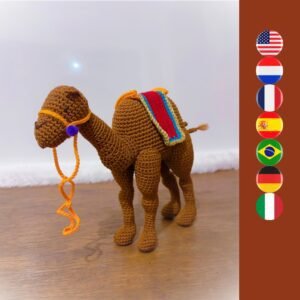 crochet camel doll
