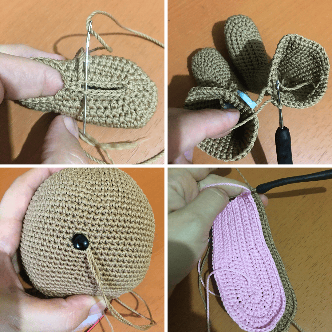 Just a collage of picture I took while making the pattern