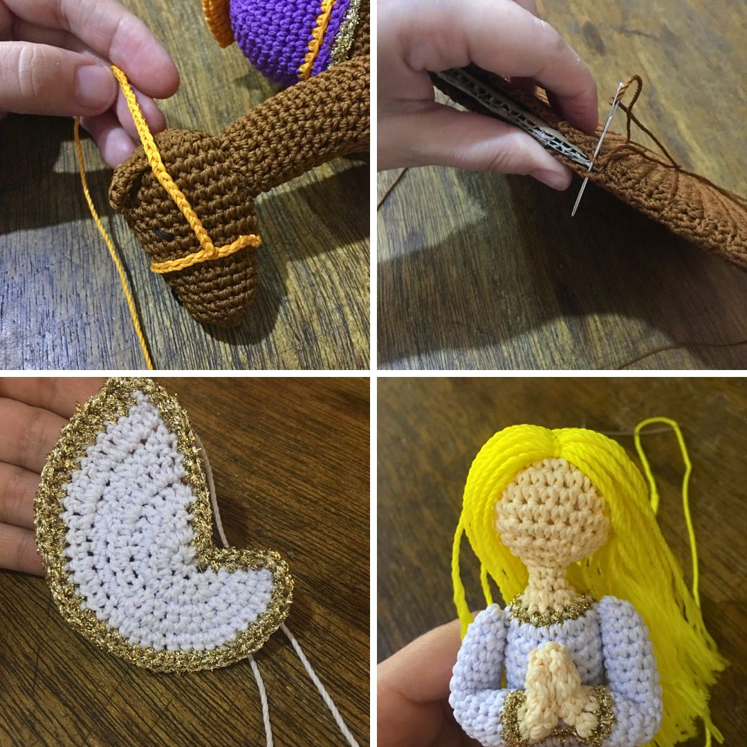 Just a collage of picture I took while making the pattern