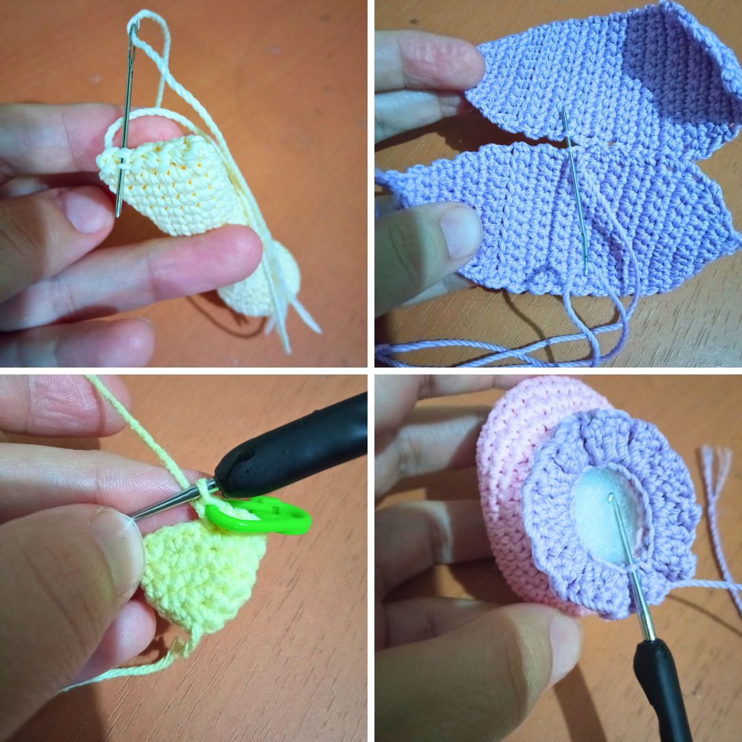 Just a collage of picture I took while making the pattern