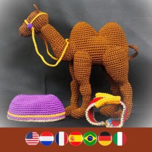crochet camel doll