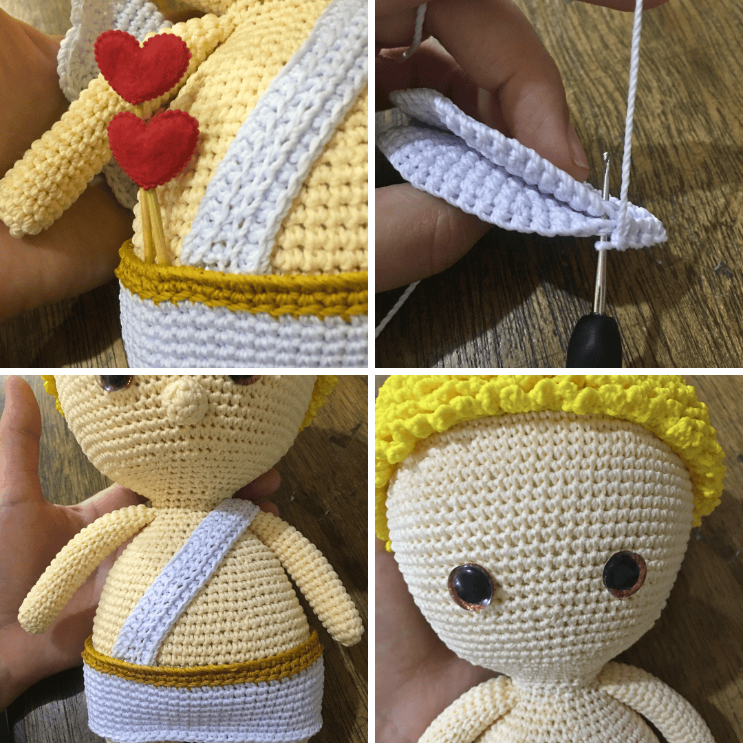 Just a collage of picture I took while making the pattern