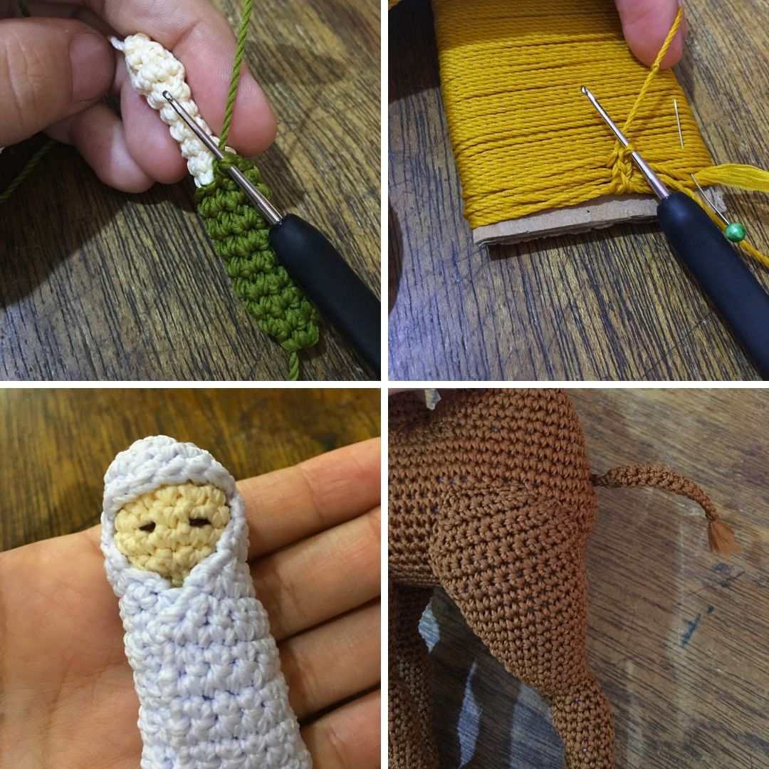 Just a collage of picture I took while making the pattern