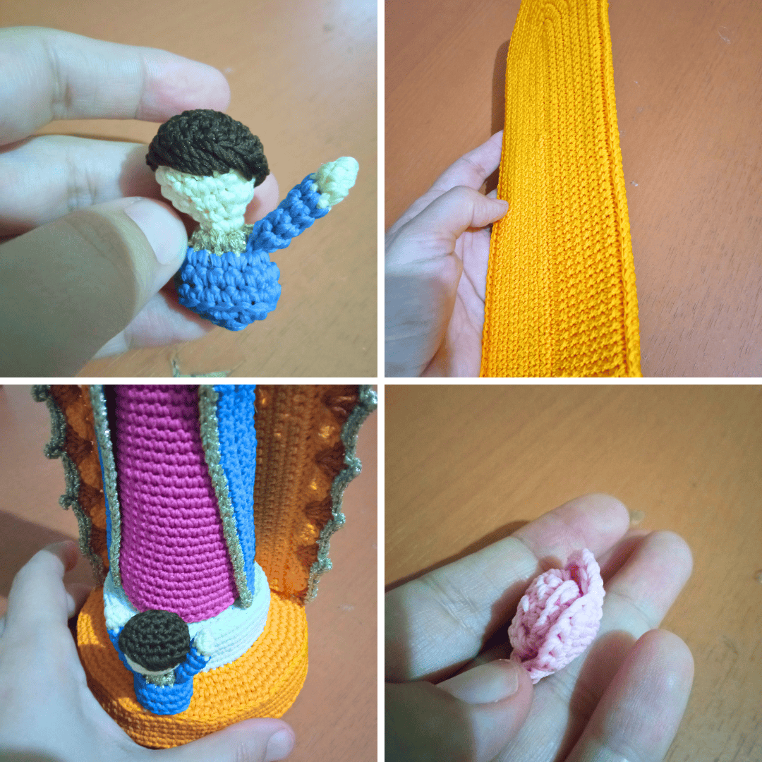 Just a collage of picture I took while making the pattern
