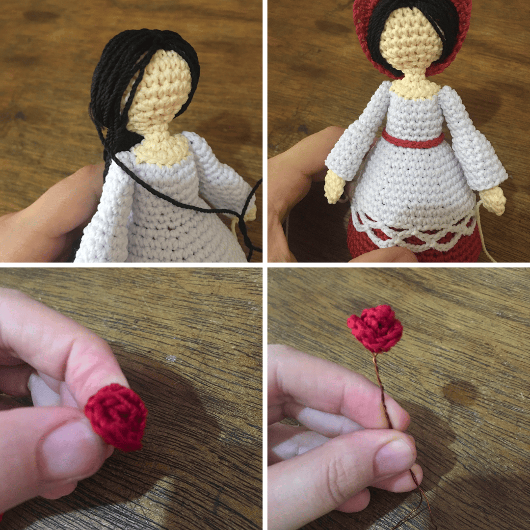 Just a collage of picture I took while making the pattern