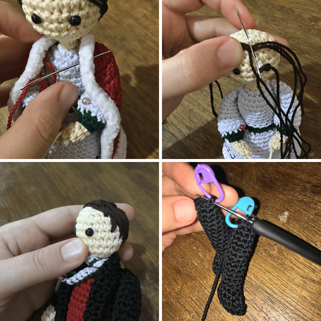 Just a collage of picture I took while making the pattern