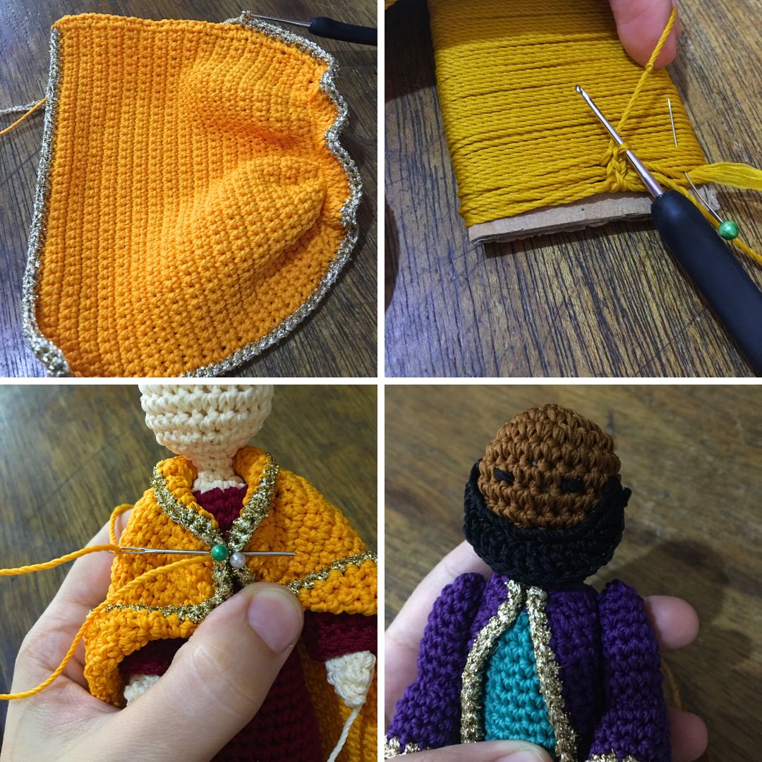 Just a collage of picture I took while making the pattern