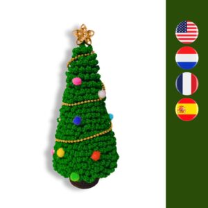 crochet mini Christmas tree