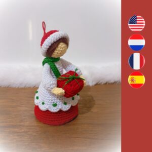 crochet Christmas Lady doll