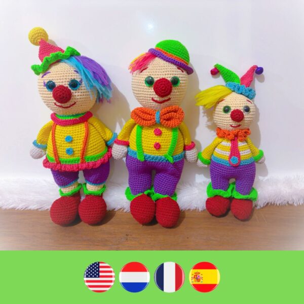 crochet clowns