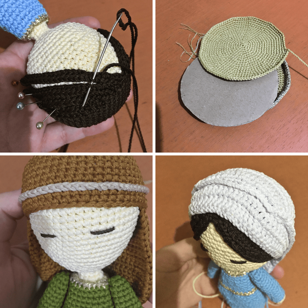 Just a collage of picture I took while making the pattern