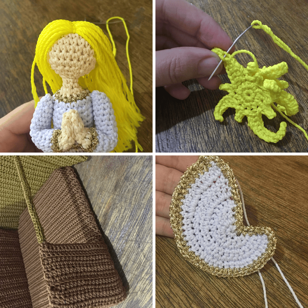Just a collage of picture I took while making the pattern