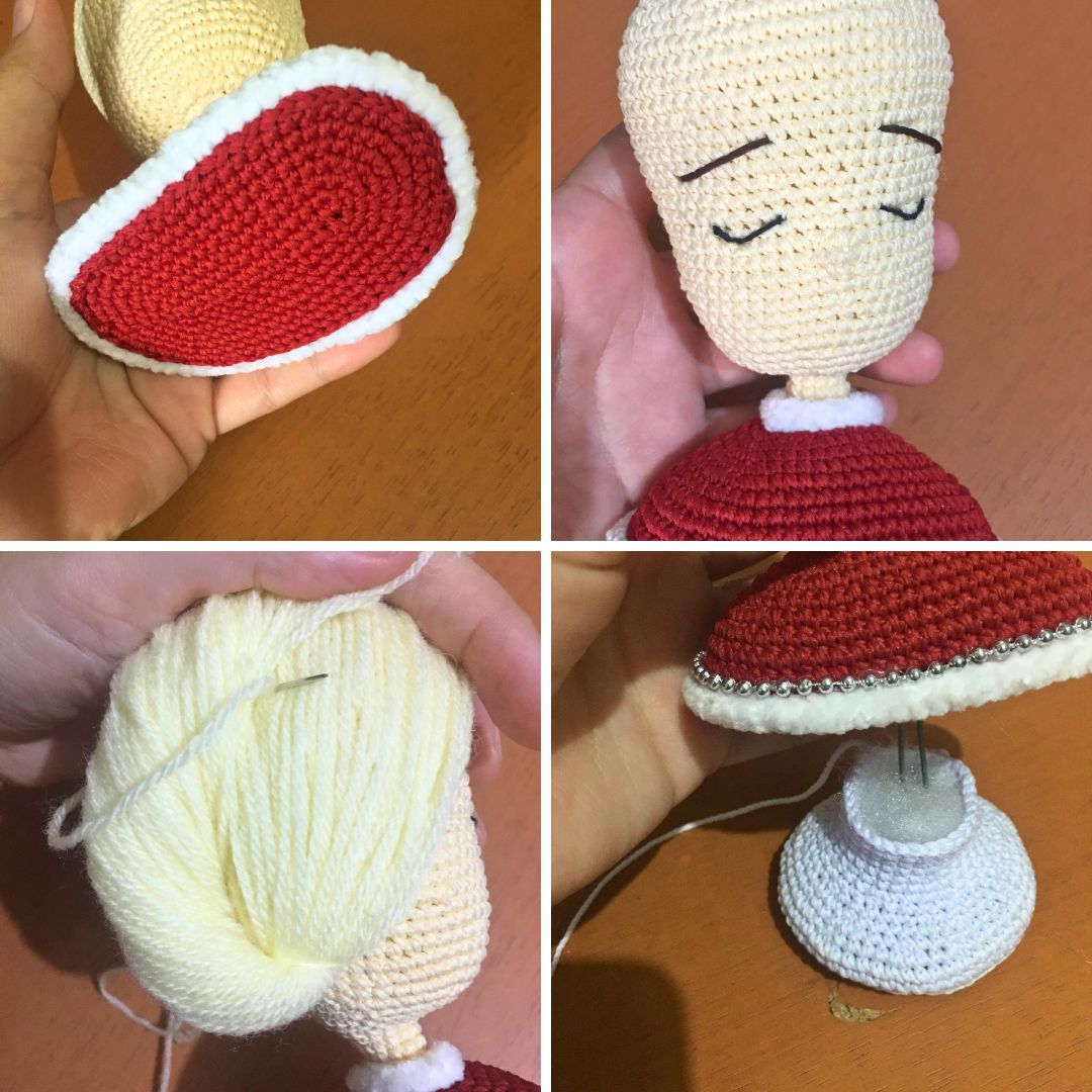 Just a collage of picture I took while making the pattern