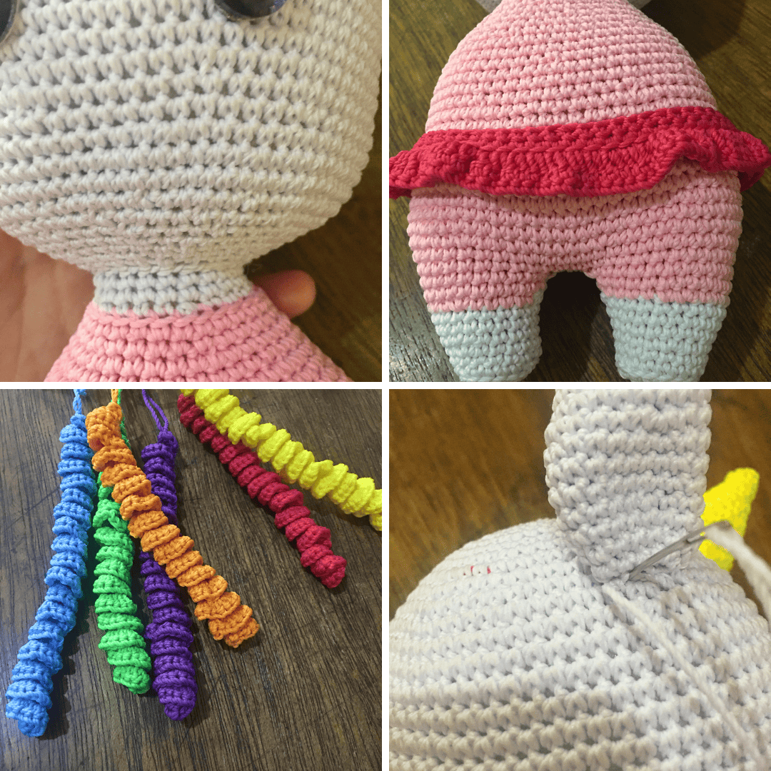 Just a collage of picture I took while making the pattern