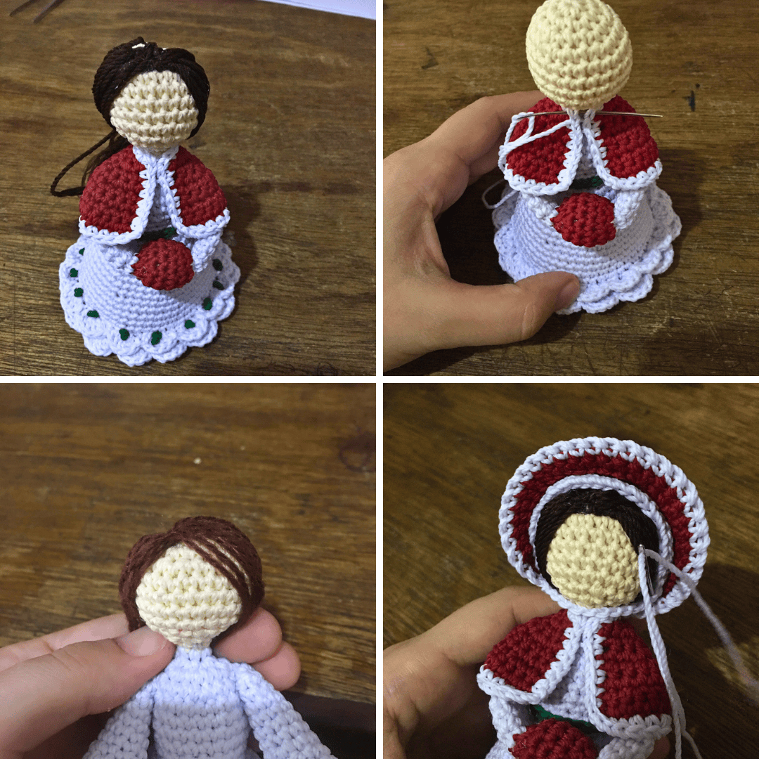 Just a collage of picture I took while making the pattern