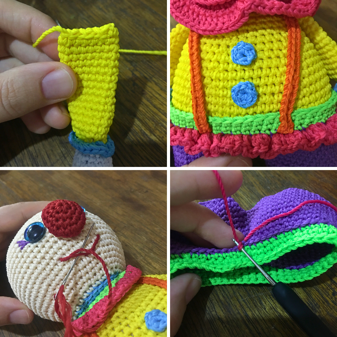 Just a collage of picture I took while making the pattern
