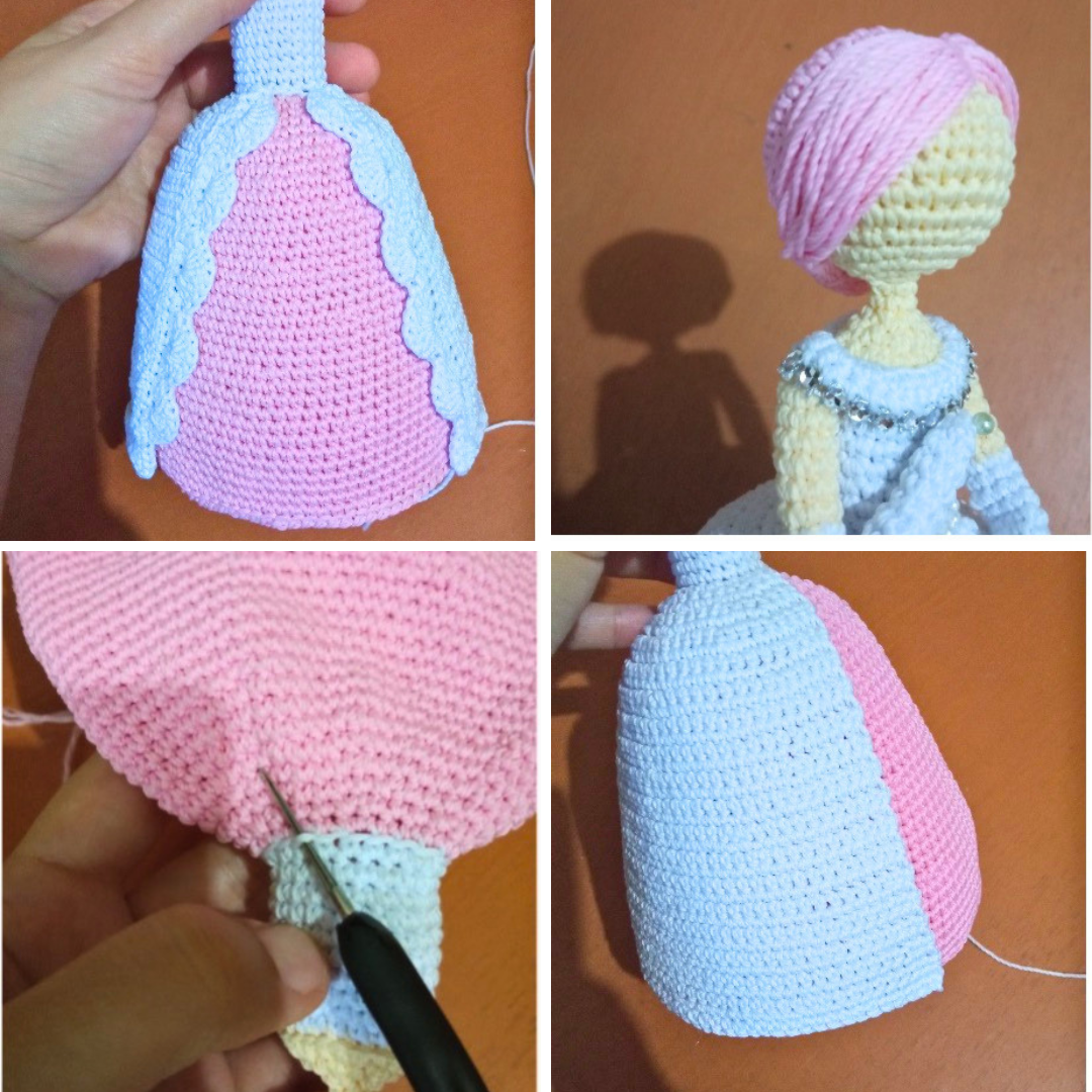 Just a collage of picture I took while making the pattern