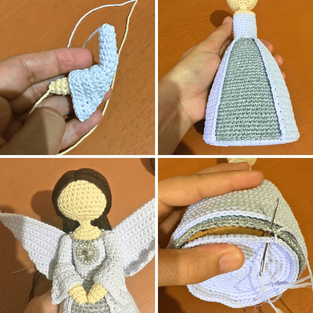 Just a collage of picture I took while making the pattern