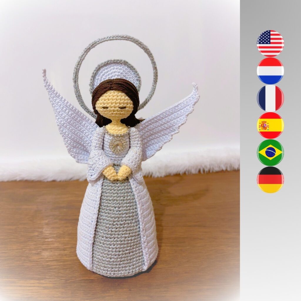 Duchess Silver crochet silver angel doll