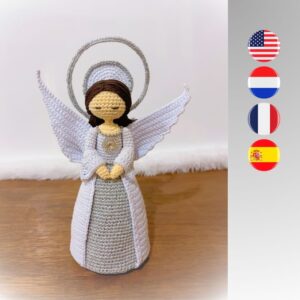 crochet silver angel