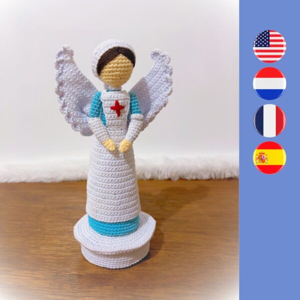 crochet nurse with wings