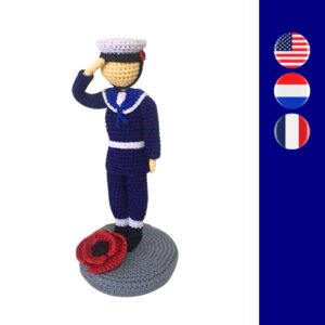 crochet navy sailor