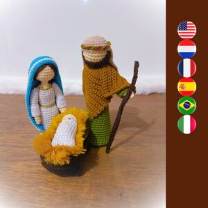 crochet holy family