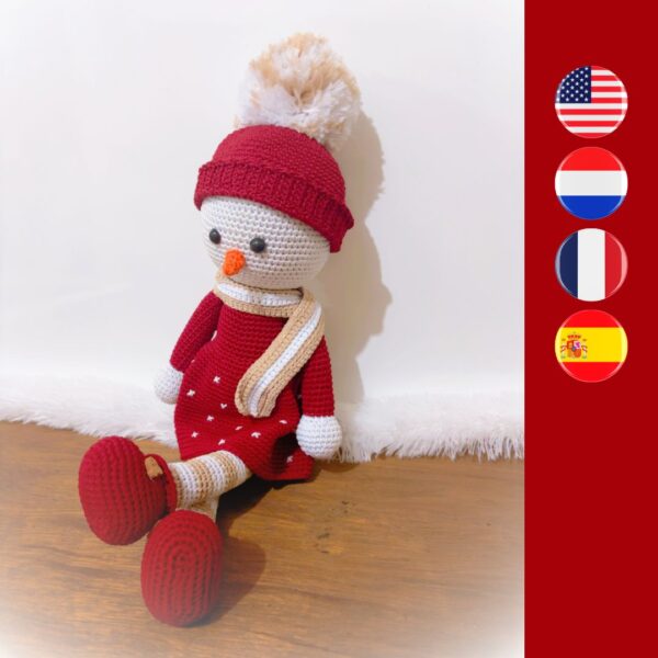 crochet snowgirl doll