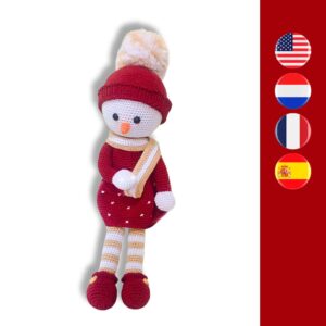 crochet snowgirl doll