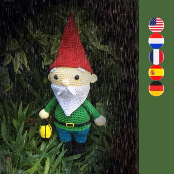 crochet garden gnome