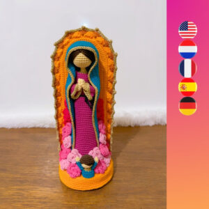 crochet Our Lady of Guadalupe statue