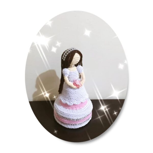 flower girl crochet doll