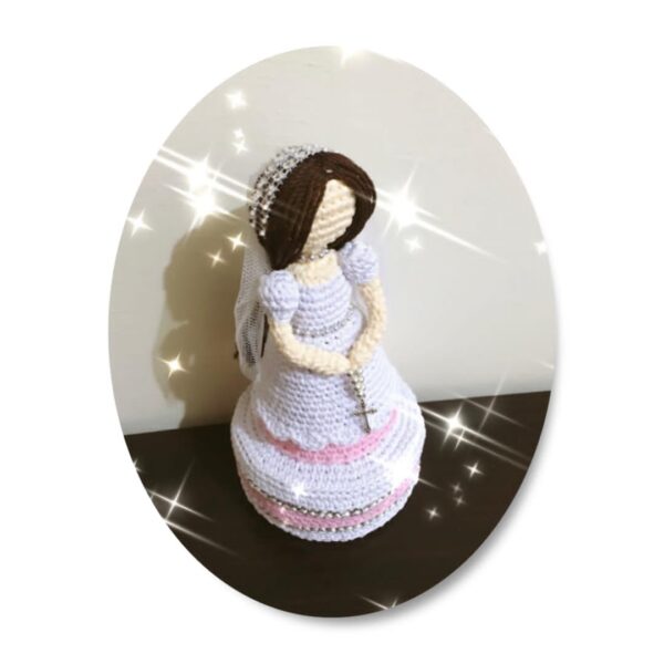 First Communion crochet doll