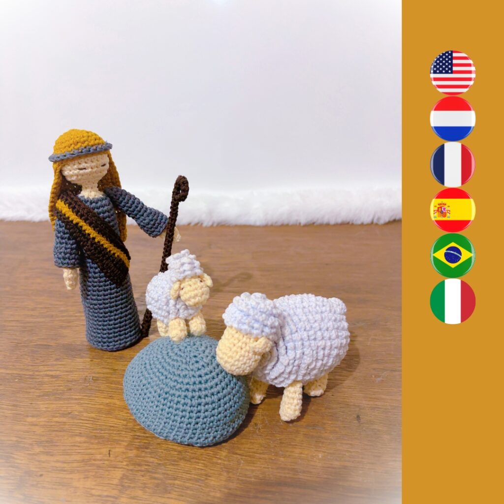 Shepherd and sheep crochet shepherd and sheep