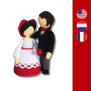 crochet Valentine couple