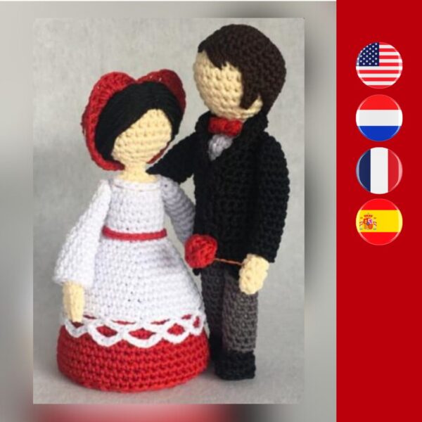 crochet Valentine's Day couple