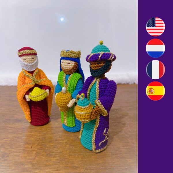 crochet three wise men