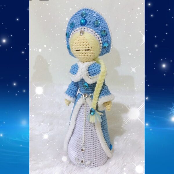 crochet snow maiden