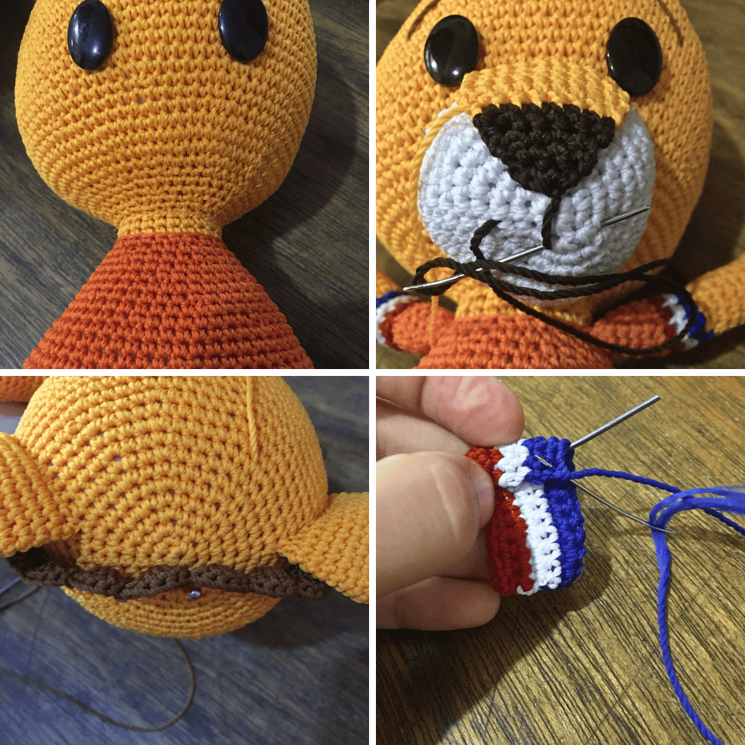 Just a collage of picture I took while making the pattern