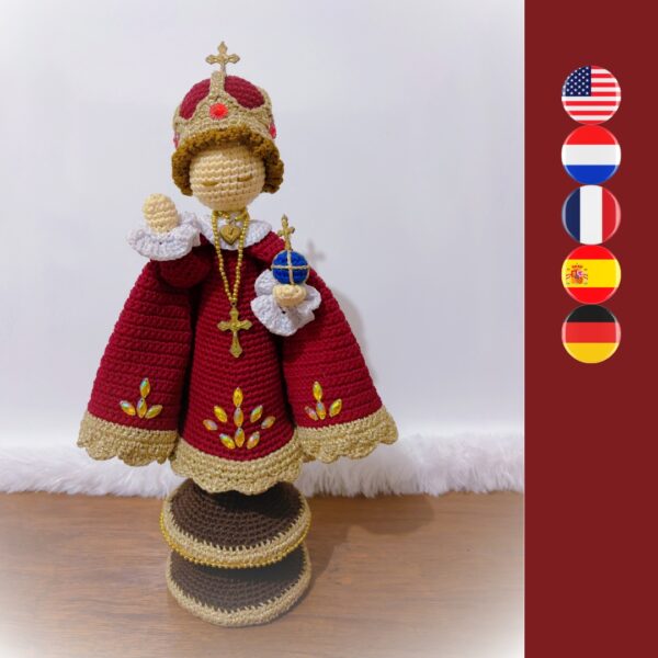 crochet infant Jesus of Prague