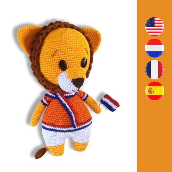 Dutch Lion crochet doll