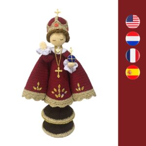crochet infant Jesus of Prague