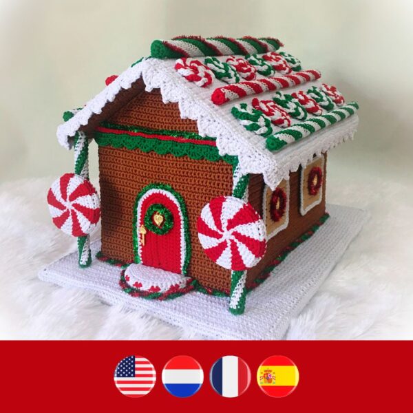 crochet gingerbread house