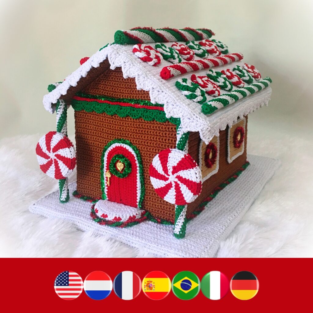 Crafty Gingerbread House crochet gingerbread house