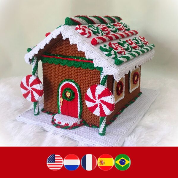 crochet gingerbread house