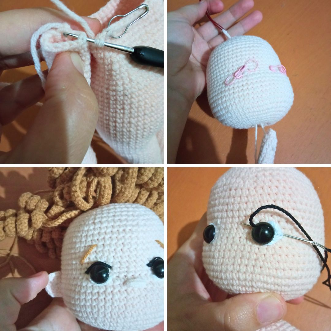 Just a collage of picture I took while making the pattern