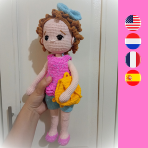 crochet dress-up doll