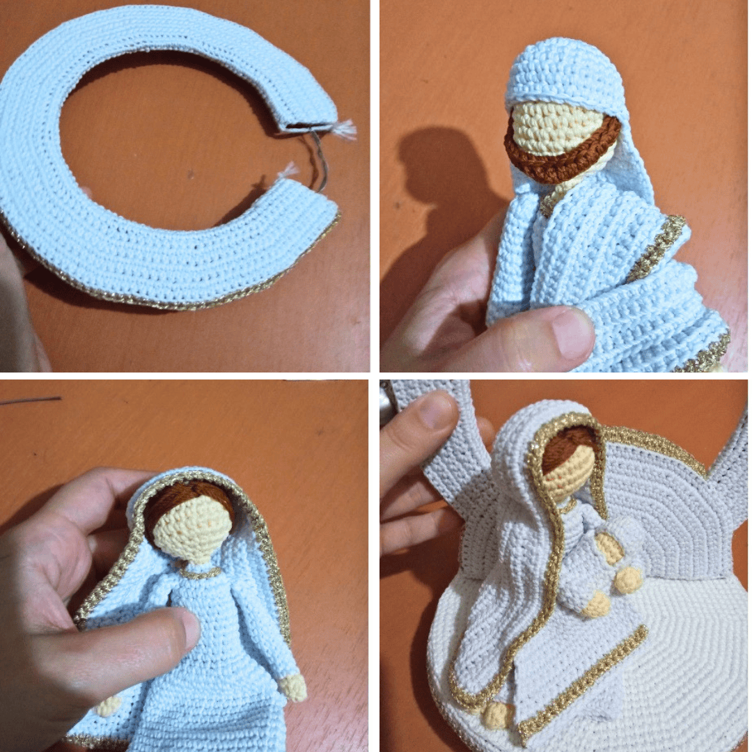 Just a collage of picture I took while making the pattern